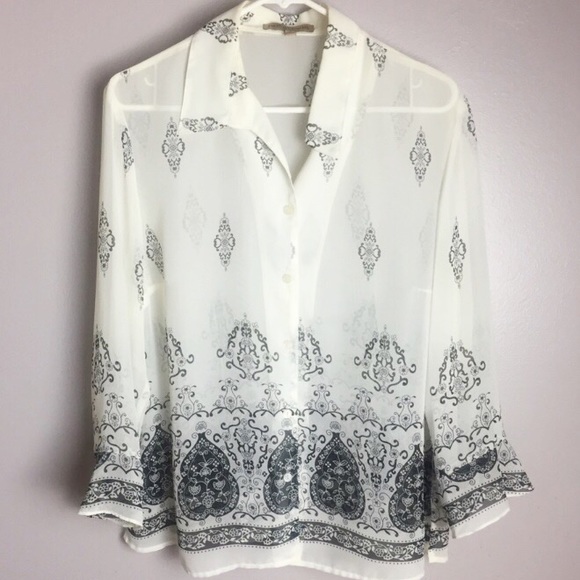 Notations Tops - NOTATIONS Sheer Women’s Blouse